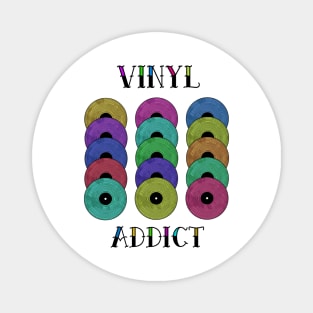 Retro Vinyl Addict Magnet